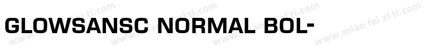 glowsansc normal bol字体转换
